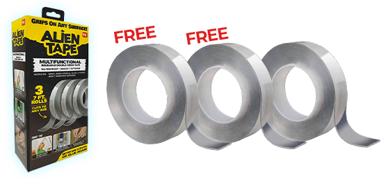 Alien Tape package with 2 free rolls